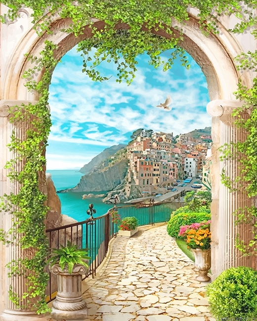 Heaven Garden Arch Painting By Numberss.png