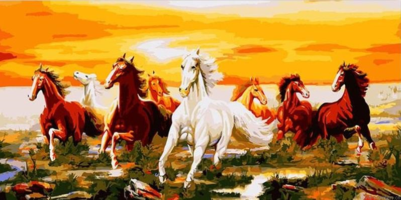 Herd Of Horses Painting By Numbers.png