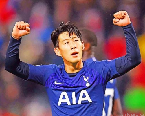 Heung Min Tottenham Painting By Numbers.png