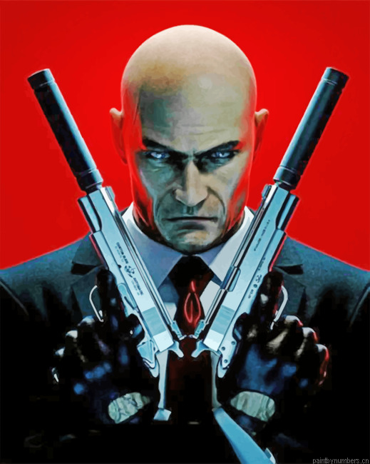 Hitman Ii Illustration Painting By Numberss.png