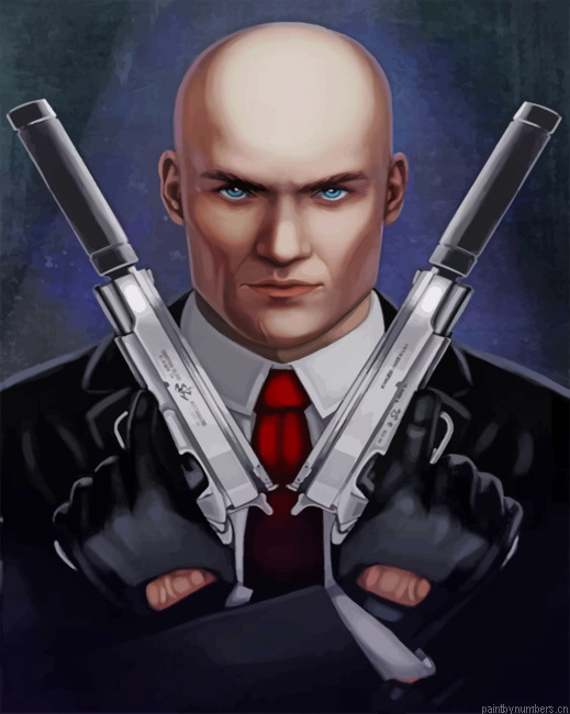 Hitman Illustration Painting By Numberss.png
