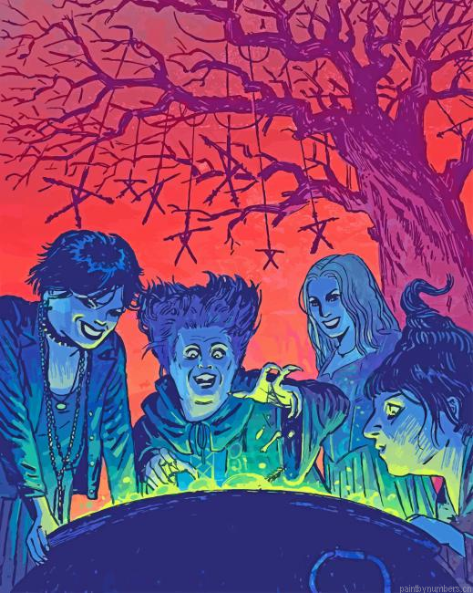 Hocus Pocus X The Craft X The Blair Witch Painting By Numbers.png