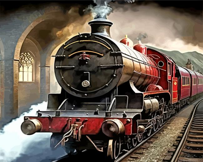 Hogwarts Express Train Painting By Numberss.png