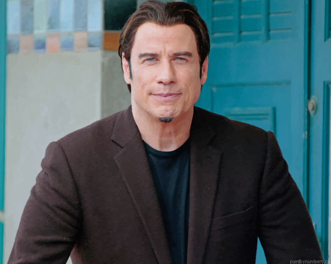Hollywood Star John Travolta Actors Painting By Numberss.png