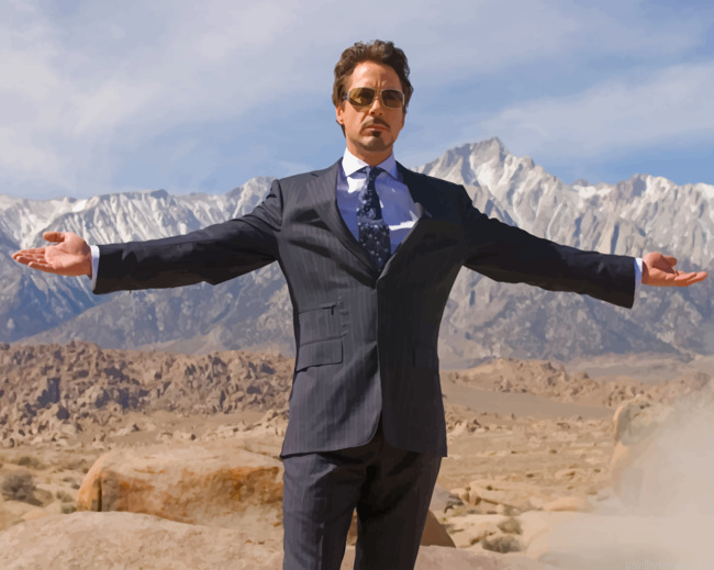 Hollywood Star Robert Downey Jr Painting By Numberss.png