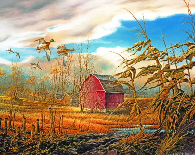 Homestead Terry Redlin Painting By Numberss.png