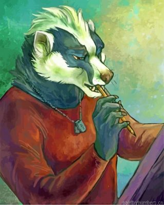 Honey Badger Painting By Numbers.png