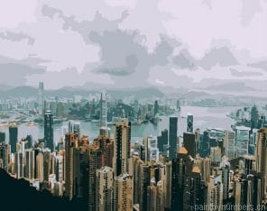 Hong Kong Skyline Cities Painting By Numbers.png