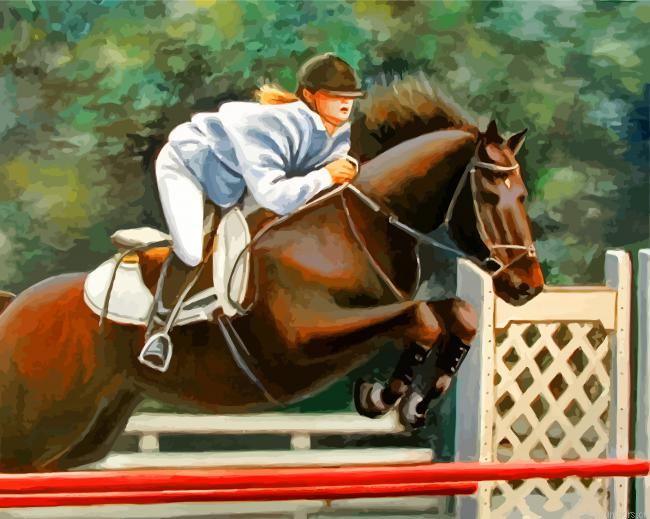 Horse Jumping Painting By Numberss.png