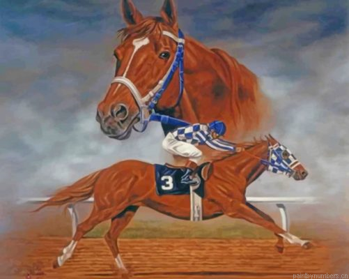 Horse Race Illustration Painting By Numbers.png