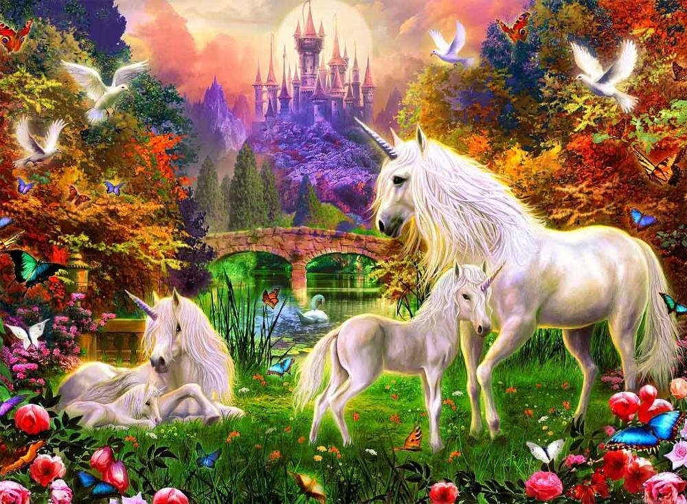 Horse Unicorn In Heaven Painting By Numbers.png