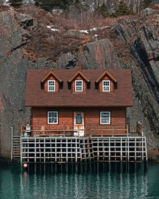 House Built On Sea Painting By Numberss.png