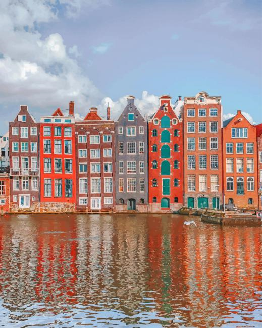 Houses Amsterdam Cities Painting By Numbers.png