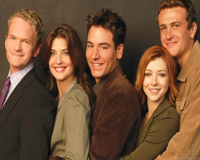 How I Met Your Mother Cast Movies Painting By Numberss.png
