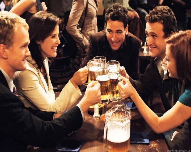 How I Met Your Mother In The Bar Painting By Numberss.png