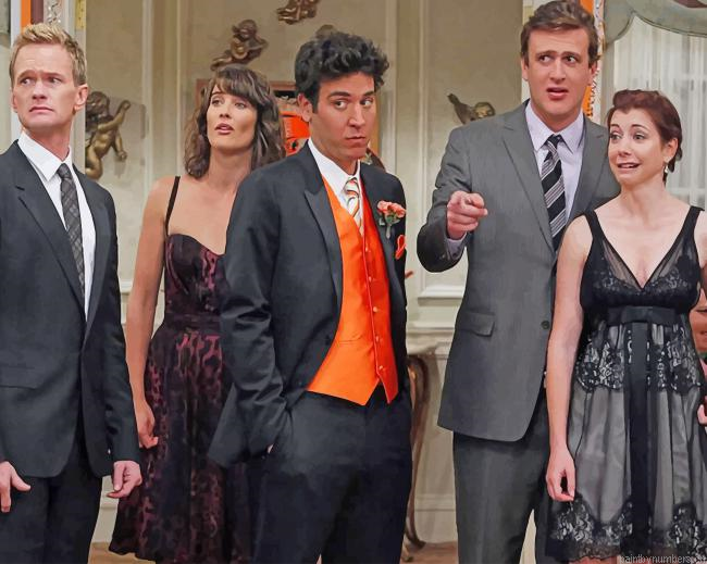How I Met Your Mother Party Movies Painting By Numberss.png