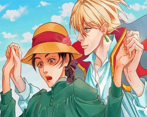 Howls Moving Castle Anime Painting By Numberss.png