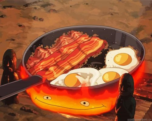 Howls Moving Castle Bacon Painting By Numberss.png