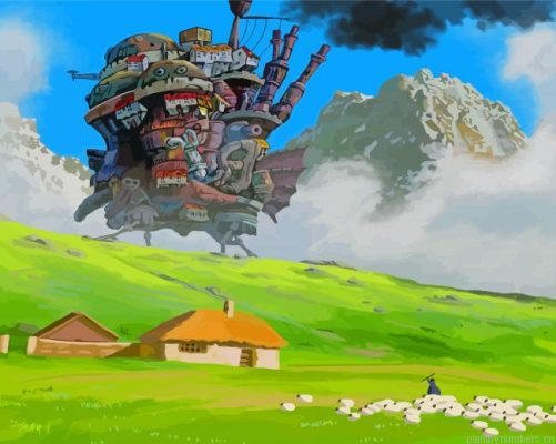 Howls Moving Castle Painting By Numberss.png