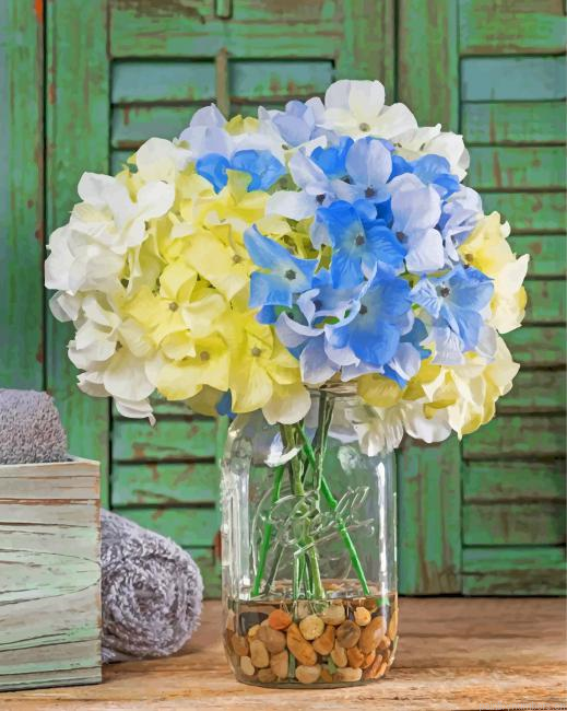 Hydrangeas In Jar Painting By Numbers.png
