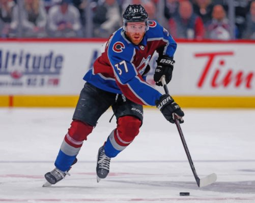 Ice Hockey Player Painting By Numbers.png