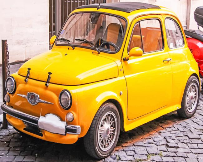 Iconic Small Vintage Car Painting By Numberss.png