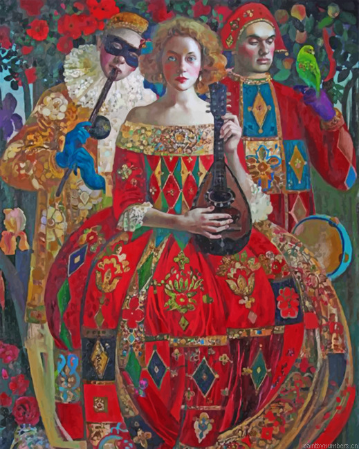 Impressionist Musician Band Painting By Numbers.png