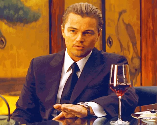 Inception Leonardo Dicaprio Actors Painting By Numberss.png