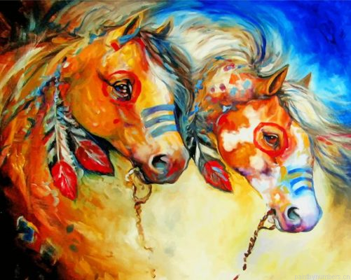 Indian Horses Painting By Numbers.png