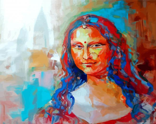 Indian Mona Lisa Painting By Numberss.png