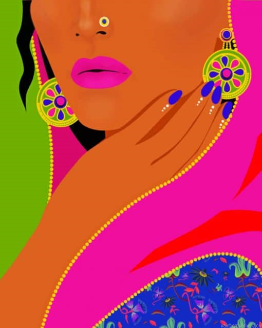 Indian Pop Art Painting By Numbers.png