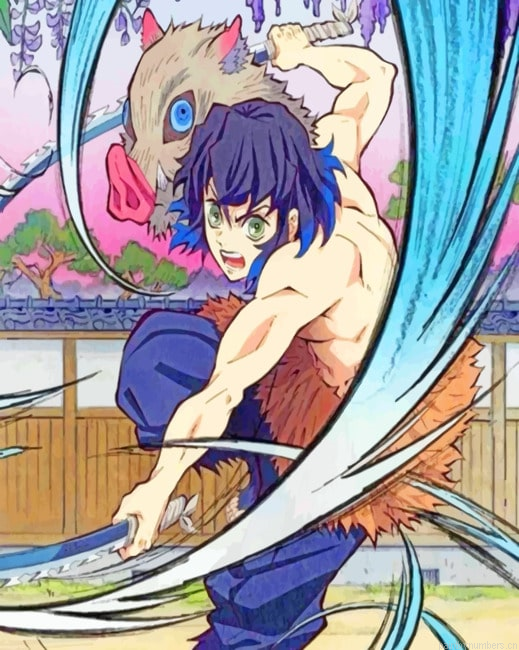 Inosuke Hashibira Cartoons Painting By Numbers.png