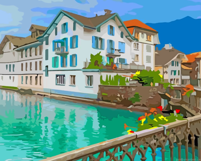 Interlaken Switzerland Painting By Numbers.png
