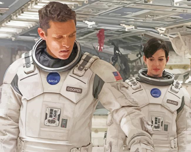 Interstellar Cooper And Brand Movies Painting By Numberss.png