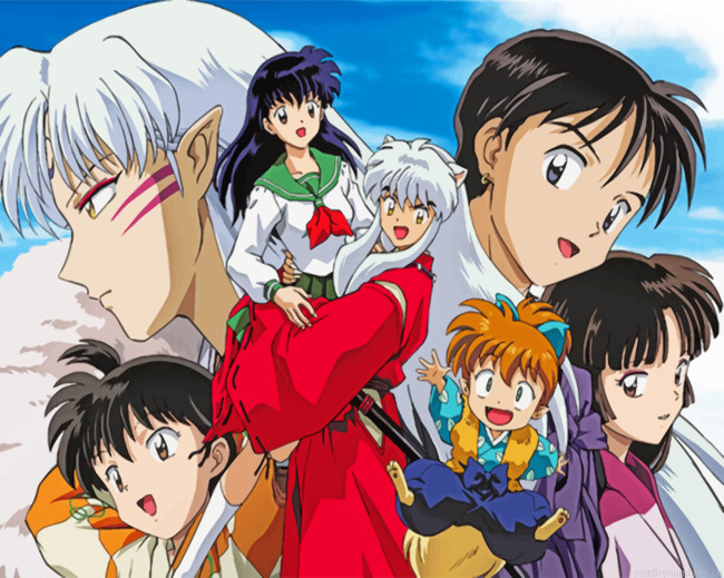 Inuyasha Anime Characters Painting By Numberss.png