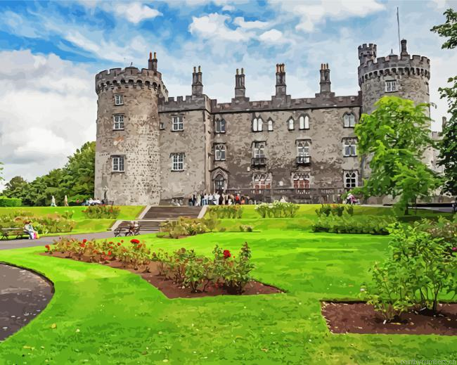 Ireland Kilkenny Castle Painting By Numberss.png
