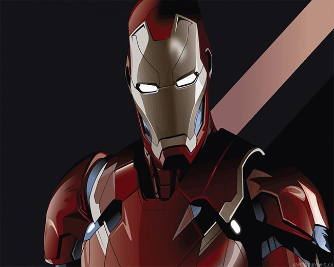 Iron Man Superheroes Painting By Numberss.png