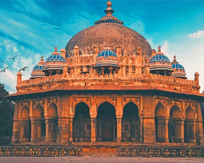 Isa Khans Tomb New Delhi Painting By Numberss.png