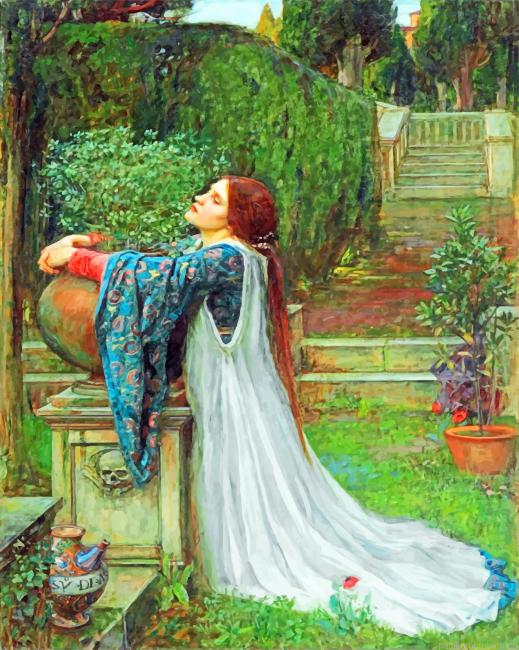 Isabella Or The Pot Of Basil Painting By Numbers.png
