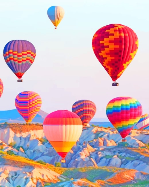 Istanbul Hot Air Balloon Painting By Numberss.png
