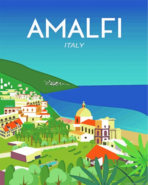 Italy Amalfi Poster Painting By Numberss.png