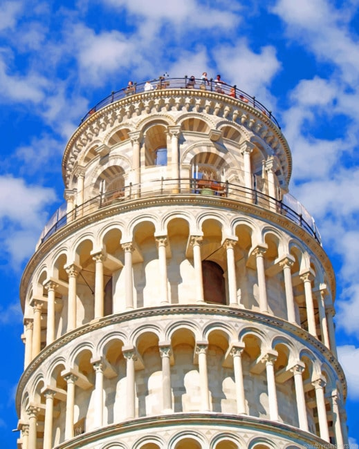Italy Pisa Tower Monuments Painting By Numberss.png