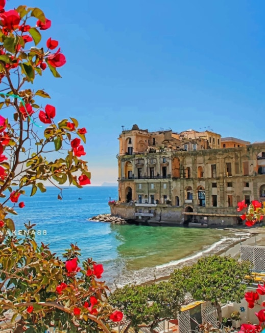 Italy Villa Donn Anna Buildings Painting By Numberss.png