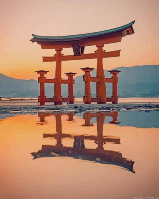 Itsukushima Shrine Painting By Numberss.png