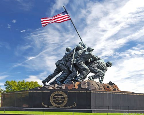 Iwo Jima Memorial Painting By Numbers.png