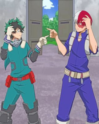 Izuku Midoriya And Shoto Todoroki Painting By Numbers.png