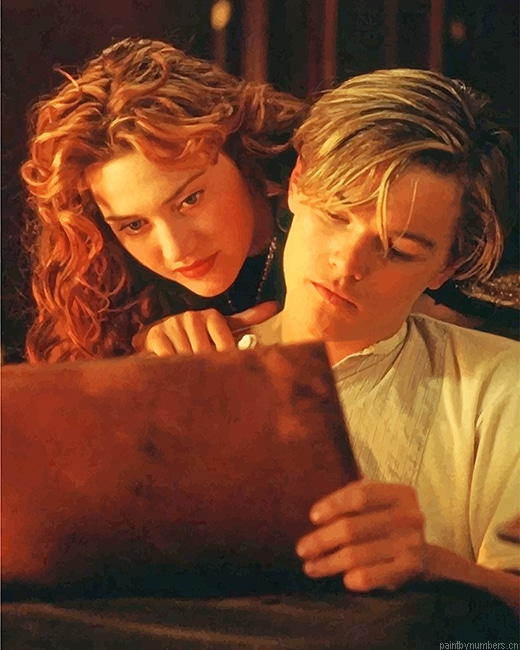 Jack And Rose Titanic Movies Painting By Numberss.png