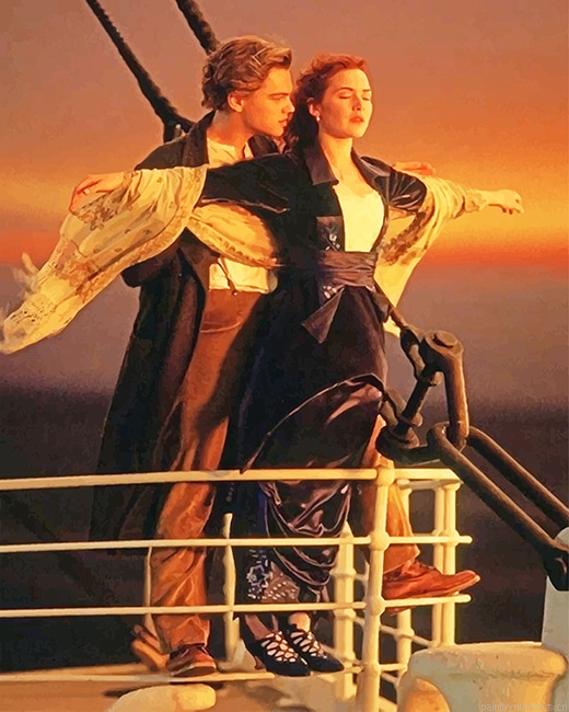 Jack And Rose Titanic Painting By Numberss.png