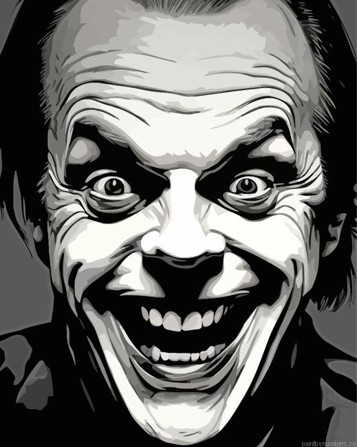 Jack Nicholson Joker Face Painting By Numberss.png