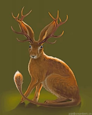 Jackalope Animal Painting By Numbers.png